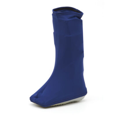 Navy orthopedic boot cover – stylish protection from dust and dirt.