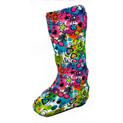 Colorful orthopedic boot cover – stylish protection from dust and dirt.