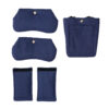 Navy crutch accessories – 5-piece set: padding and pouch.