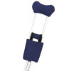 Navy crutch accessories – padding and a pouch for enhanced comfort.